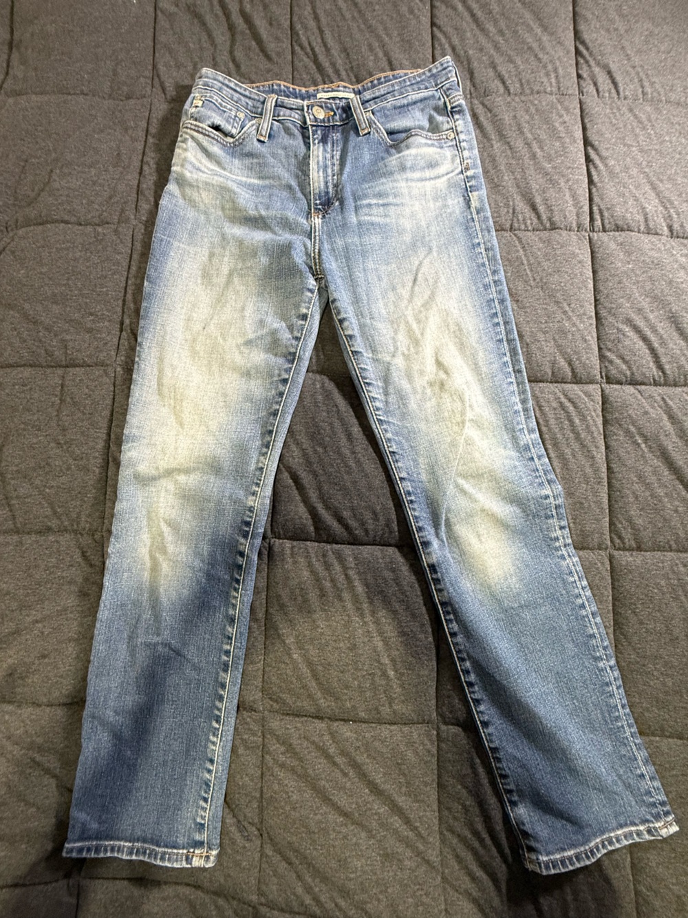 Alexa Chung for AG Jeans Vintage Wash Straight Leg Denim Size 28R